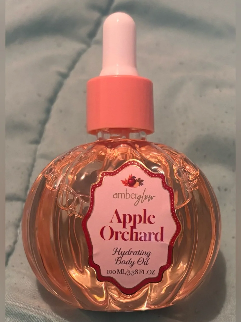 Amber Glow Apple Orchard Hydrating Body Oil — Pink/Peach